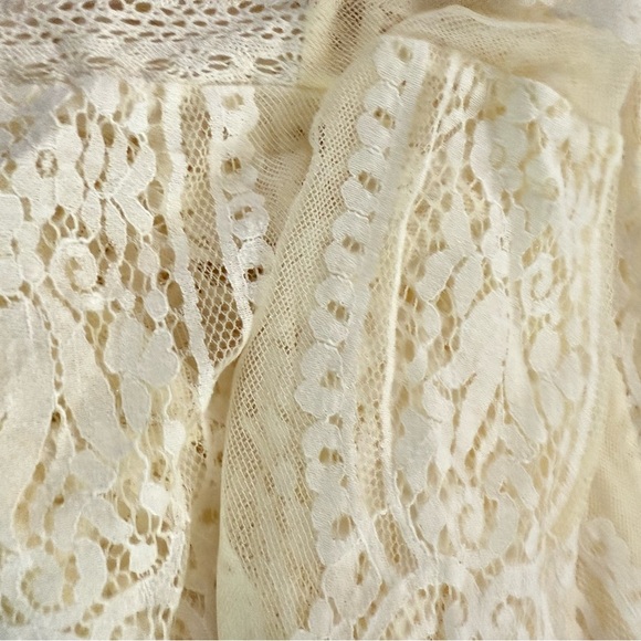 💕HP💕 Band of free CYNTHIA IVORY LACE DUSTER/Kimono NWT - Picture 10 of 10
